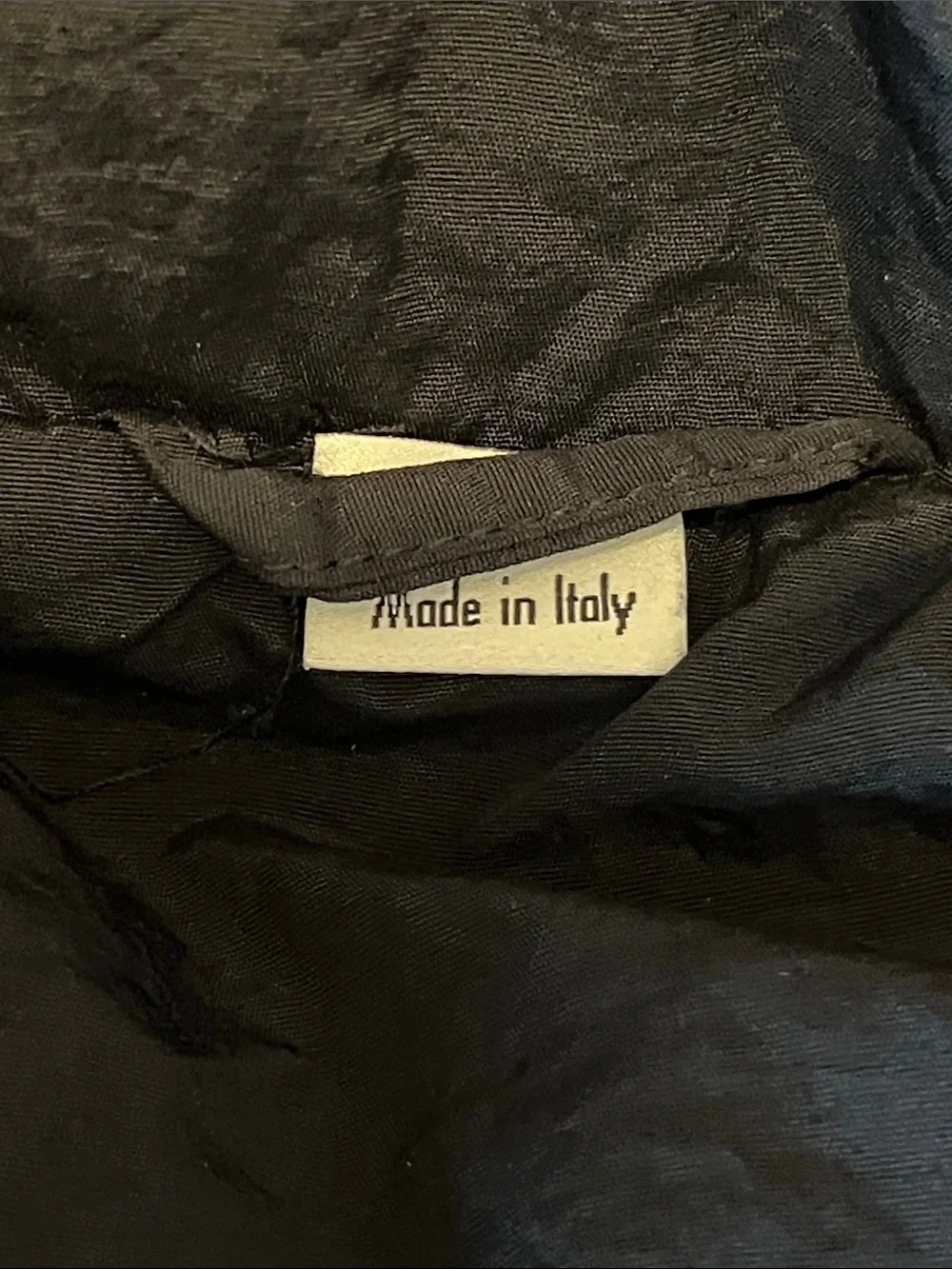Gucci Black Long Puffer Coat with Red Logo